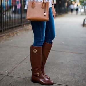 Tory Burch Brown Riding Boots